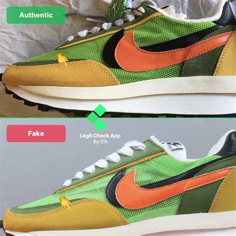 nike sacai waffle fake - Nike Sacai waffle fragment.